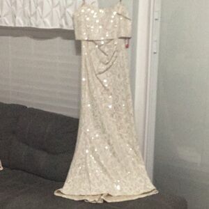 Elegant Sequin Evening Gown